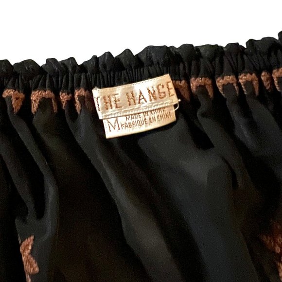 THE HANGER semi sheer cropped Paisley Park boho top - Picture 6 of 7